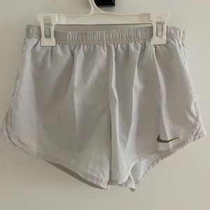 Nike White Running Shorts
